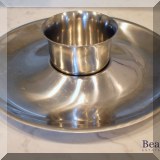 K05. Stainless steel chip and dip set by Cultura - $10 